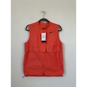 Nike Tour Repel Womens Small Water-Repellent‎ Orange Golf Vest DX6085-643 NWT